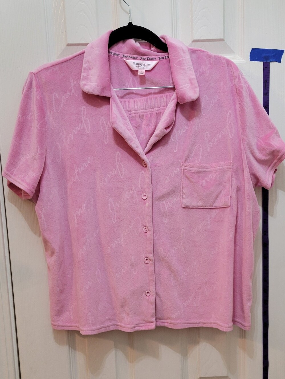 Juicy Couture Pink Velour Sleepwear Set
